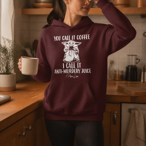 Anti Murdery Juice Graphic Hoodie — lifestyle hero
