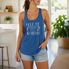 Feed Me Tacos And Tell Me I'm Pretty Tank Top — lifestyle hero