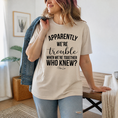 Trouble When We're Together Premium Tee — lifestyle hero