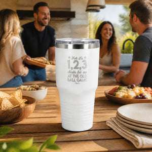 For Its One Two Three 30oz Engraved Tundra Tumbler — lifestyle