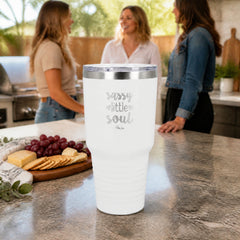 Sassy Little Soul 30oz Engraved Tundra Tumbler — lifestyle