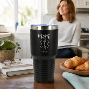 EMS Mom 30oz Engraved Tundra Tumbler — lifestyle