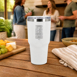 Yippie 30oz Engraved Tundra Tumbler — lifestyle