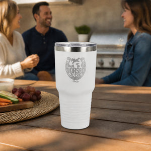 Places To Go Horses To Ride 30oz Engraved Tundra Tumbler — lifestyle