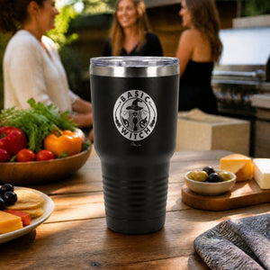 Basic Witch 30oz Engraved Tundra Tumbler — lifestyle