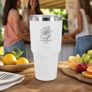 Sometimes In The Waves Of Change 30oz Engraved Tundra Tumbler — lifestyle