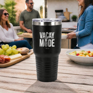 Vacay Mode 30oz Engraved Tundra Tumbler — lifestyle