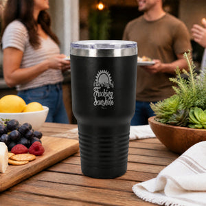 I Am A Ray Of Fucking Sunshine 30oz Engraved Tundra Tumbler — lifestyle