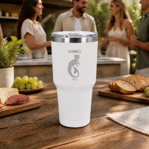 meowmaid 30oz Engraved Tundra Tumbler — lifestyle