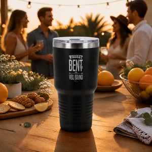 Whiskey Bent And Veil Bound 30oz Engraved Tundra Tumbler — lifestyle