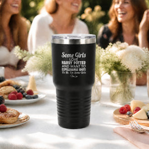 Some Girls Love Harry Potter 30oz Engraved Tundra Tumbler — lifestyle