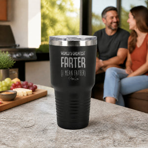 Worlds Greatest Farter 30oz Engraved Tundra Tumbler — lifestyle