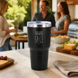 Awkward Spice 30oz Engraved Tundra Tumbler — lifestyle