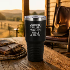 Country Music Icons Men 30oz Engraved Tundra Tumbler — lifestyle