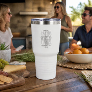 I'm No Cactus Expert 30oz Engraved Tundra Tumbler — lifestyle