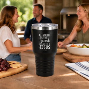 Jesus And Lemonade 30oz Engraved Tundra Tumbler — lifestyle