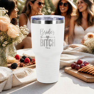 Bride's Bitch 30oz Engraved Tundra Tumbler — lifestyle