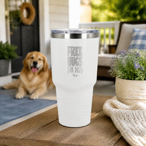 Free Hugs (For Dogs) 30oz Engraved Tundra Tumbler — lifestyle