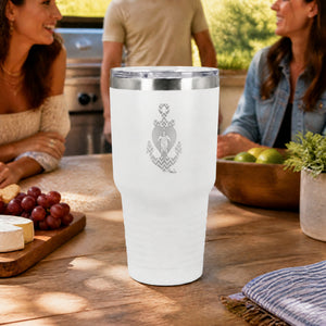 Sea Turtle Anchor 30oz Engraved Tundra Tumbler — lifestyle