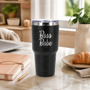Boss Babe 30oz Engraved Tundra Tumbler — lifestyle