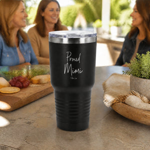 Proud Mimi 30oz Engraved Tundra Tumbler — lifestyle