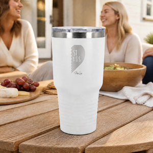 Best Friends Right 30oz Engraved Tundra Tumbler — lifestyle