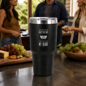 The Only Fire 30oz Engraved Tundra Tumbler — lifestyle
