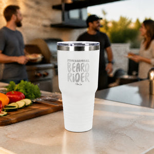 Professional Beard Rider 30oz Engraved Tundra Tumbler — lifestyle