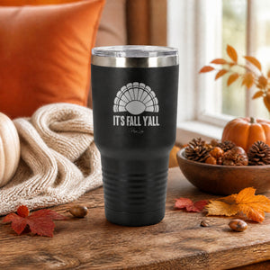 It's Fall Y'all 30oz Engraved Tundra Tumbler — lifestyle