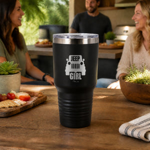 Jeep Girl 30oz Engraved Tundra Tumbler — lifestyle