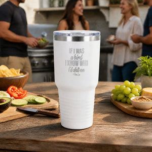 If I Was A Bird 30oz Engraved Tundra Tumbler — lifestyle