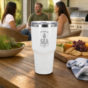 I'm Lost At Sea Dont Bother Me 30oz Engraved Tundra Tumbler — lifestyle