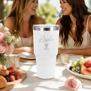 Bride Diamond 30oz Engraved Tundra Tumbler — lifestyle