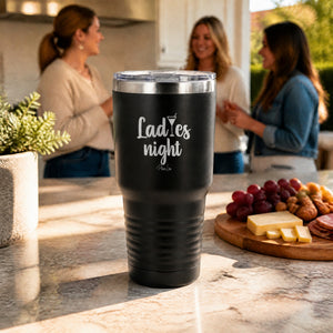 Ladies Night 30oz Engraved Tundra Tumbler — lifestyle