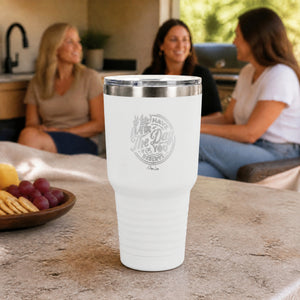 Have the Day You Deserve Skeleton 30oz Engraved Tundra Tumbler — lifestyle