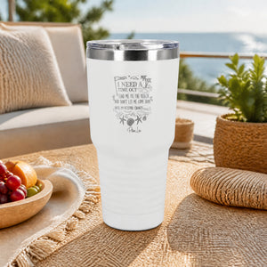 I Need A Time Out Send Me To The Beach 30oz Engraved Tundra Tumbler — lifestyle