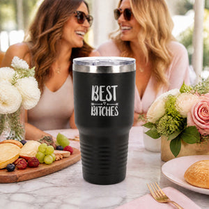 Best Bitches 30oz Engraved Tundra Tumbler — lifestyle