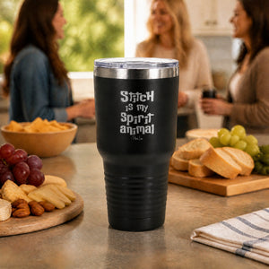 Stitch Is My Spirit Animal 30oz Engraved Tundra Tumbler — lifestyle