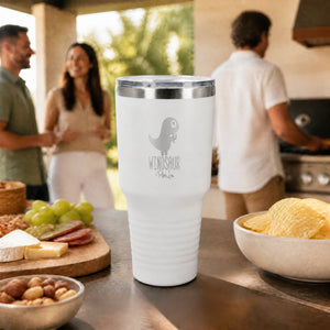 Winosaur 30oz Engraved Tundra Tumbler — lifestyle