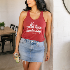 It's A Throat Punch Kinda Day Tank Top — lifestyle hero