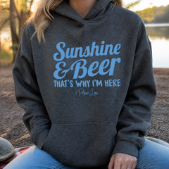 Sunshine and Beer Graphic Hoodie — lifestyle hero