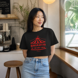 Ringmaster Of The Shitshow Cropped Boxy Tee — lifestyle hero