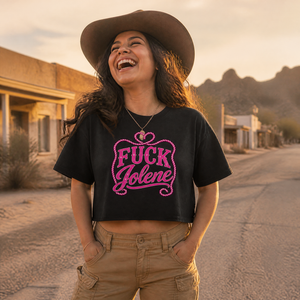 Fuck Jolene Cropped Boxy Tee — lifestyle hero
