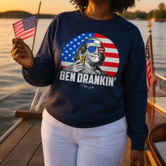 Ben Drankin Graphic Crewneck Sweatshirt — lifestyle hero