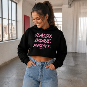 Classy Bougie Ratchet Cropped Hoodie — lifestyle hero