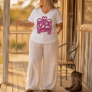 Fuck Jolene Women's Graphic V-Neck — lifestyle hero