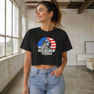 Ben Drankin Tequila Cropped Boxy Tee — lifestyle hero