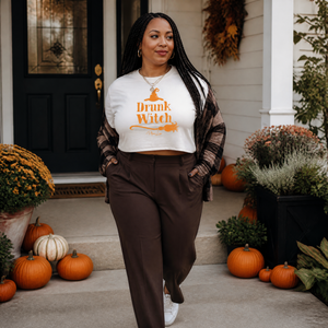 Drunk Witch Cropped Boxy Tee — lifestyle hero
