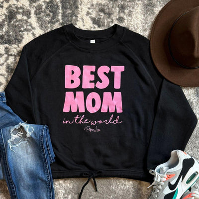 Best Mom In The World Color Premium Boxy Sweatshirt