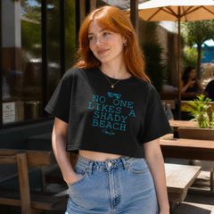 No One Likes A Shady Beach Cropped Boxy Tee — lifestyle hero